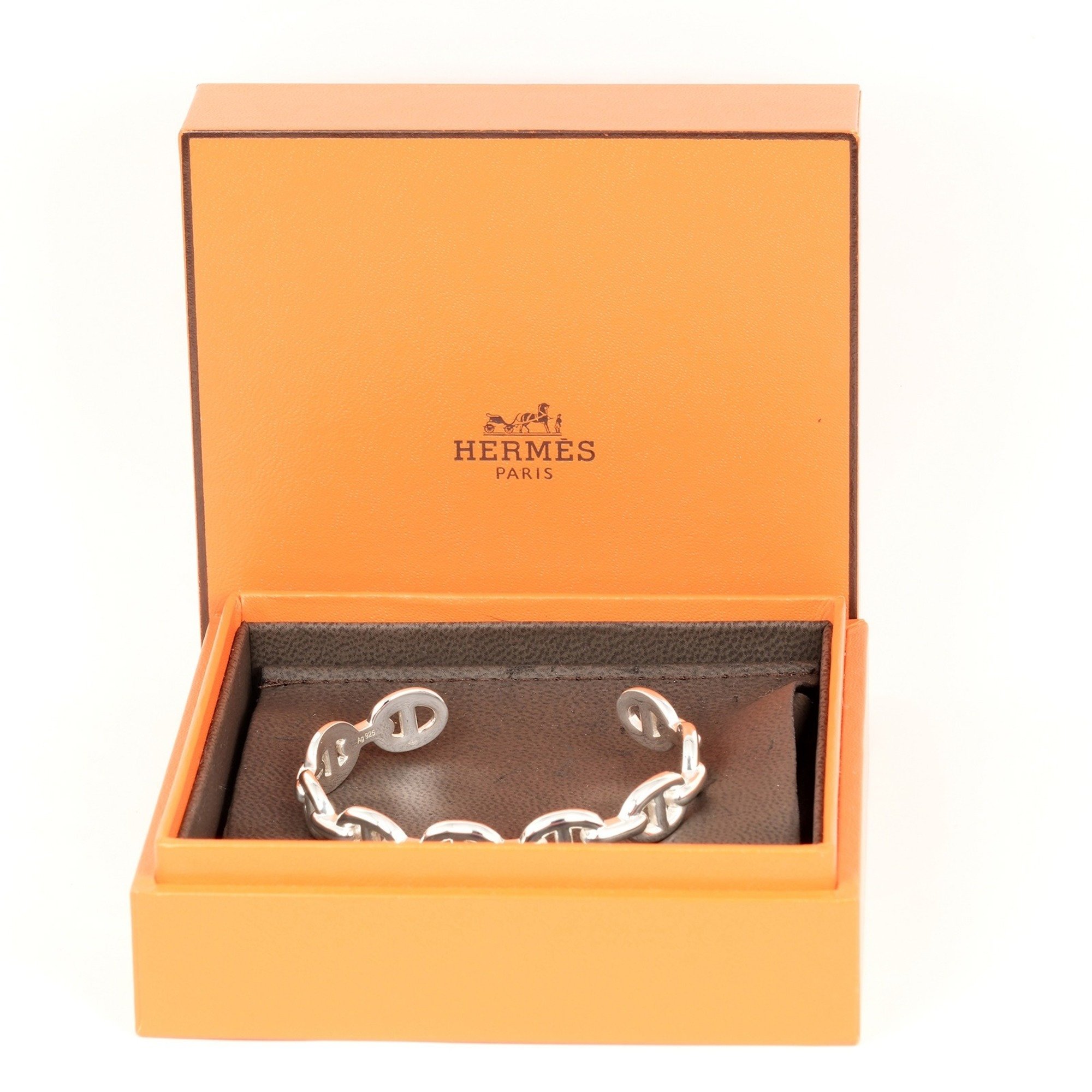 Hermes HERMES Chaine d'Ancre Anchaine SH Bracelet Silver 925 Approx. 20.78g