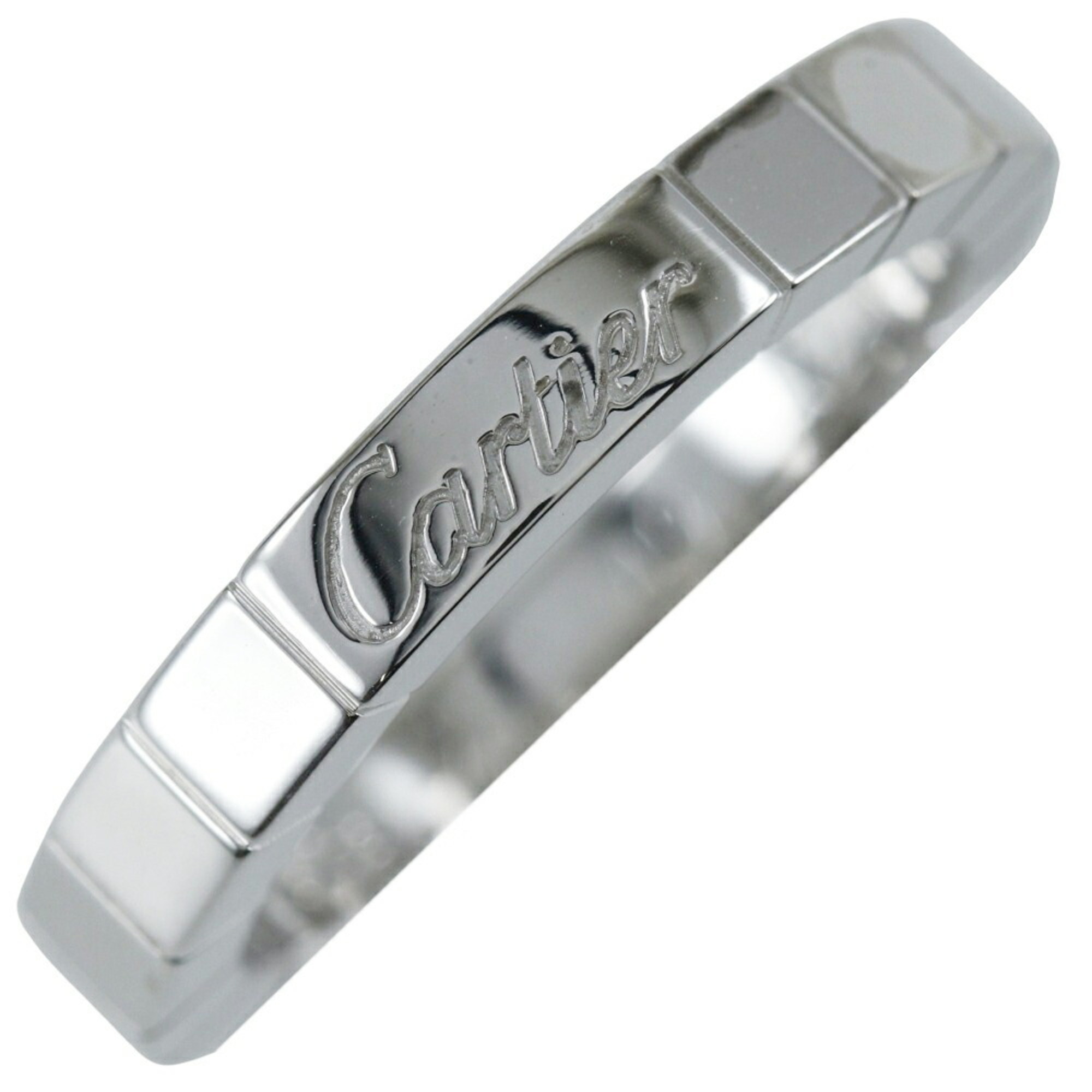 Cartier Lanieres size 9 ring, K18 white gold, approx. 5.9g, for women