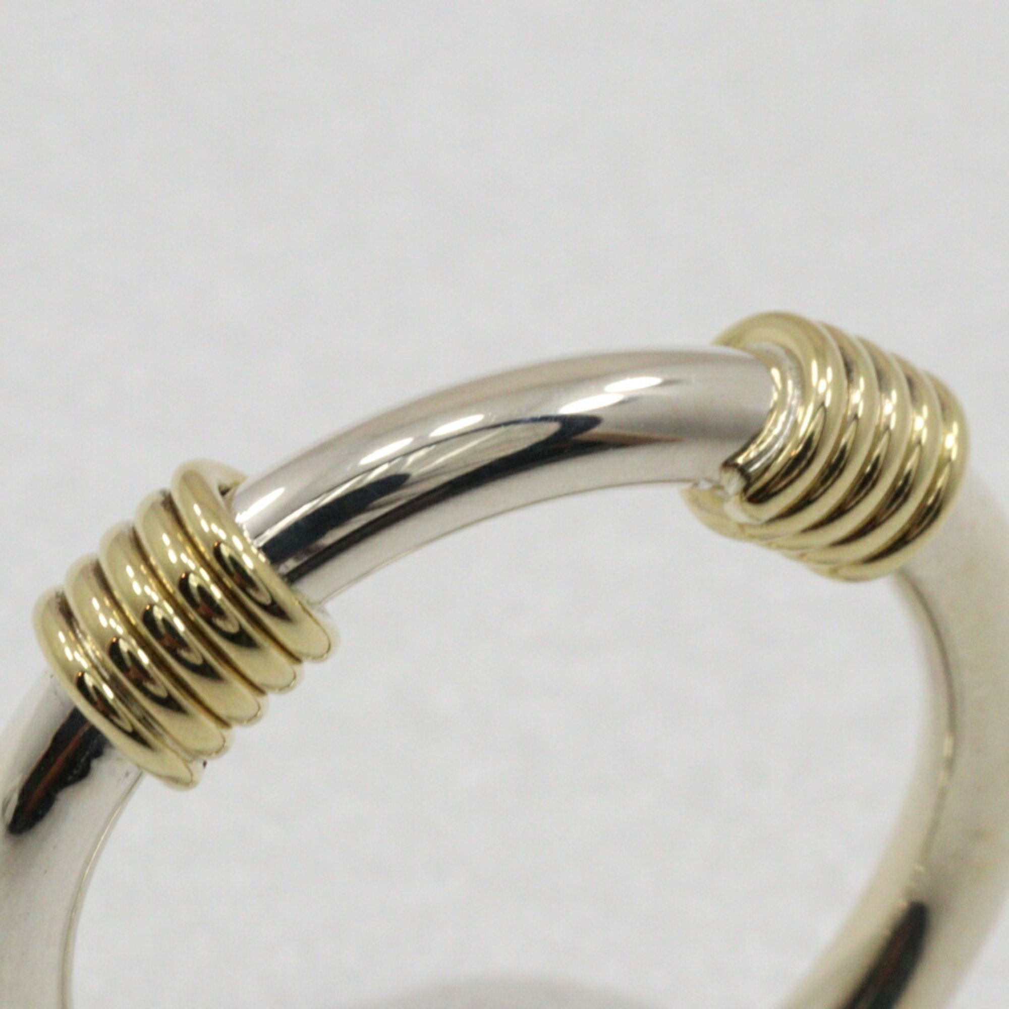 Tiffany & Co. Bandwidth 2 wire size 9 ring, 925 silver x 18K yellow gold, approx. 3.9g, wire, women's, M160324001