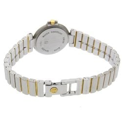 Dunhill Millennium Watch 12P Diamond Stainless Steel Quartz Analog Display Grey Dial Ladies