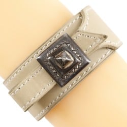 Hermes HERMES Artemis Tuareg Bracelet Calf Beige Approx. 24g Women's