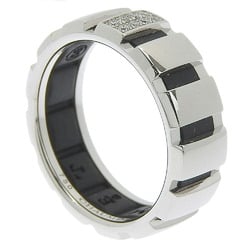 Chaumet Class One size 17 ring, K18 white gold x diamond rubber, approx. 8.5g, one, unisex