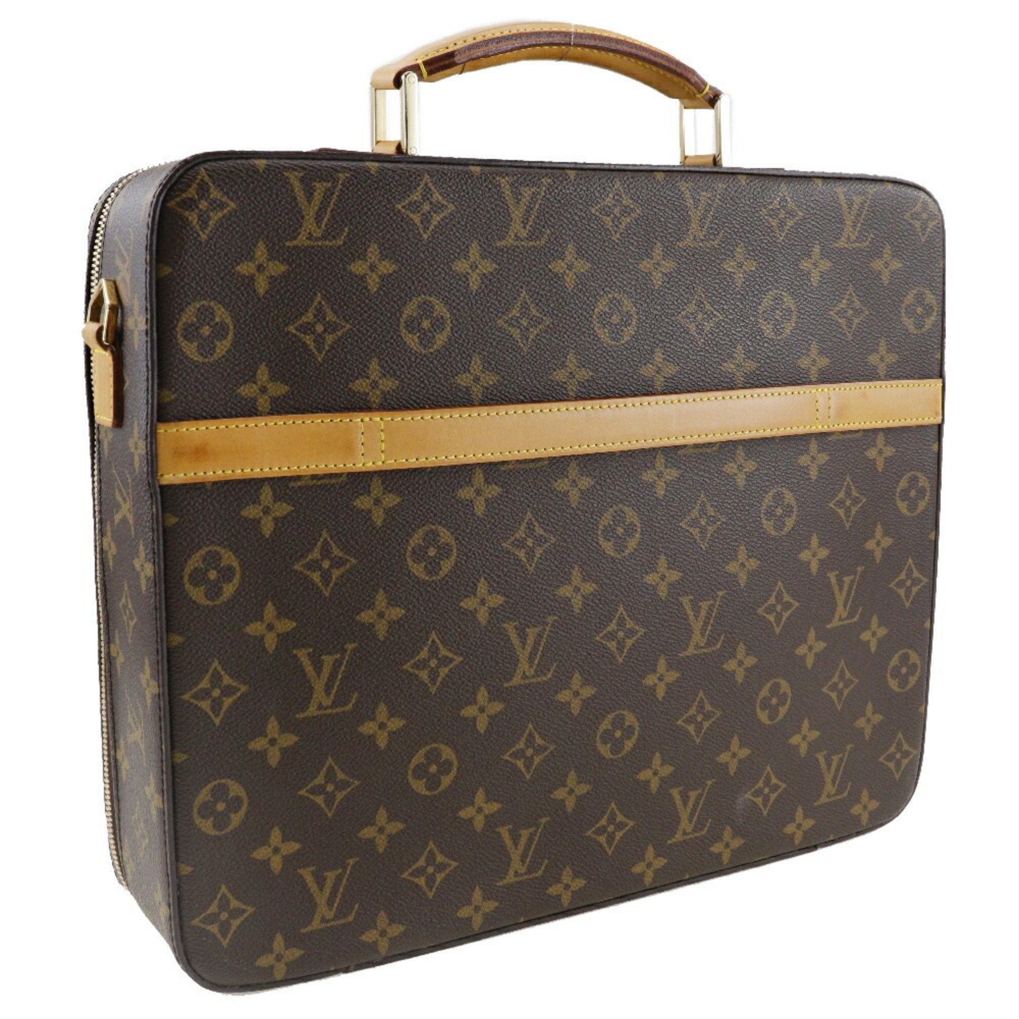 Louis Vuitton LOUIS VUITTON Porto Ordinature Savana Bag Special Order Shoulder Monogram Canvas 2005 Brown MB0025 2way Double Men's