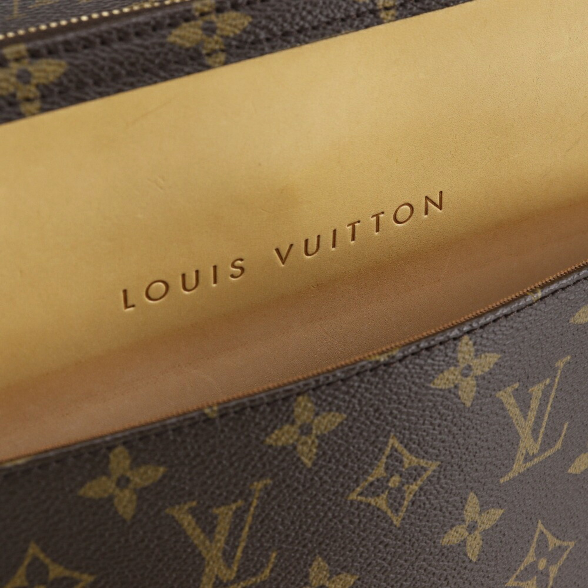 Louis Vuitton LOUIS VUITTON Porto Ordinature Savana Bag Special Order Shoulder Monogram Canvas 2005 Brown MB0025 2way Double Men's