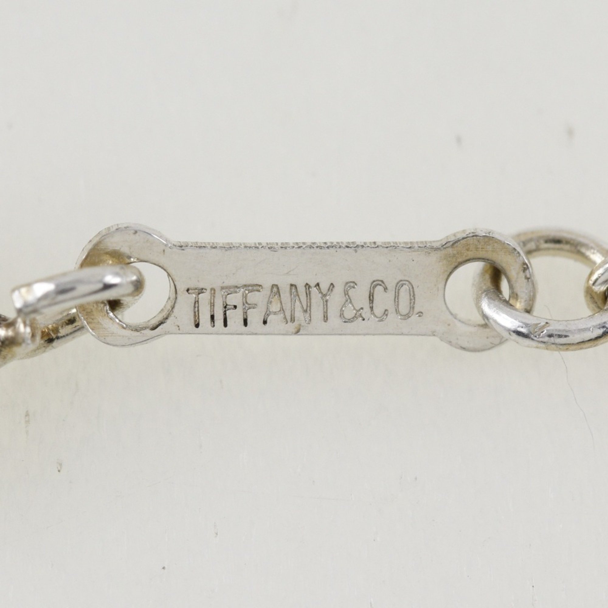 Tiffany TIFFANY&Co. Heart Large Necklace Elsa Peretti Sterling Silver Approx. 15.0g Open Women's