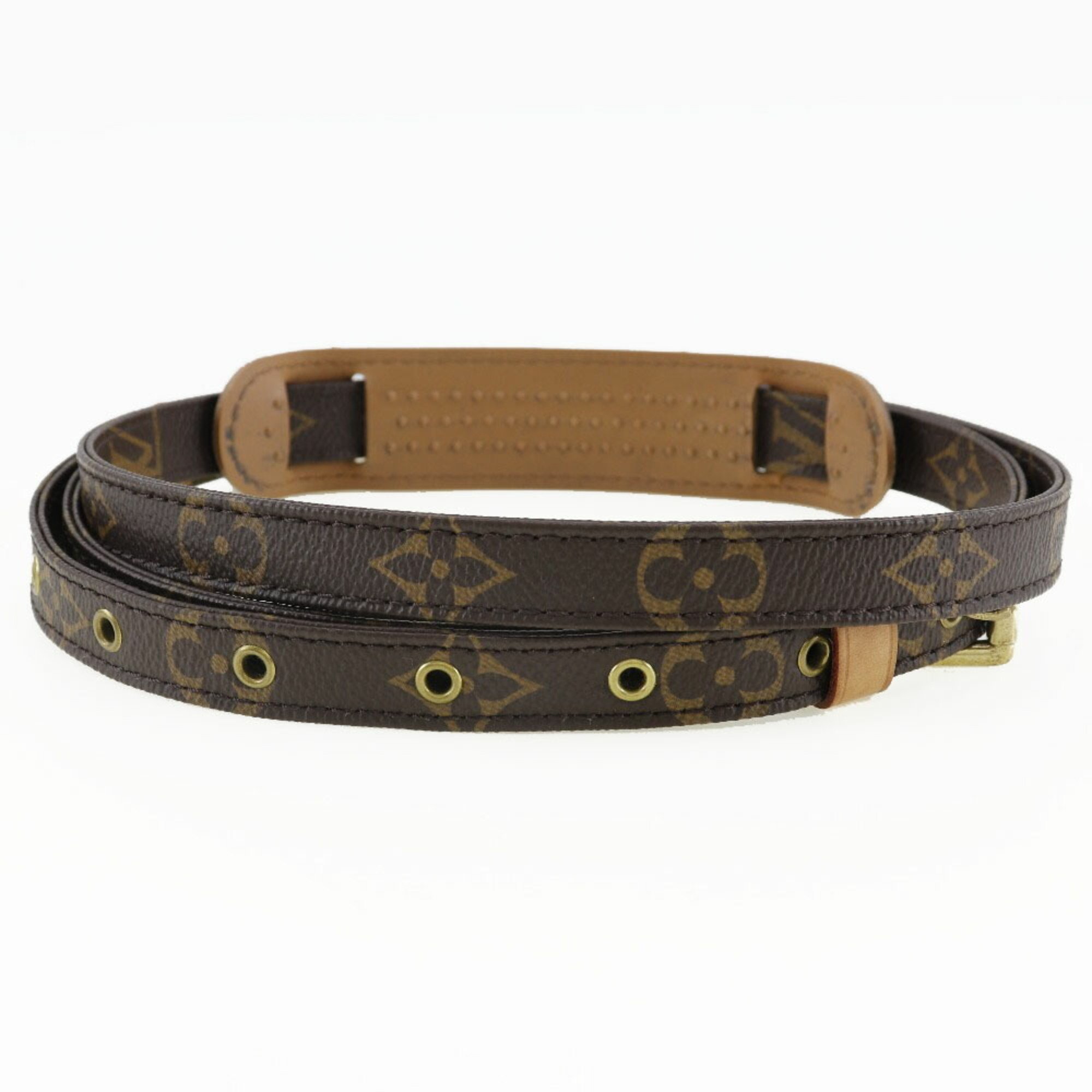 LOUIS VUITTON Shoulder Strap Monogram Canvas Brown Unisex