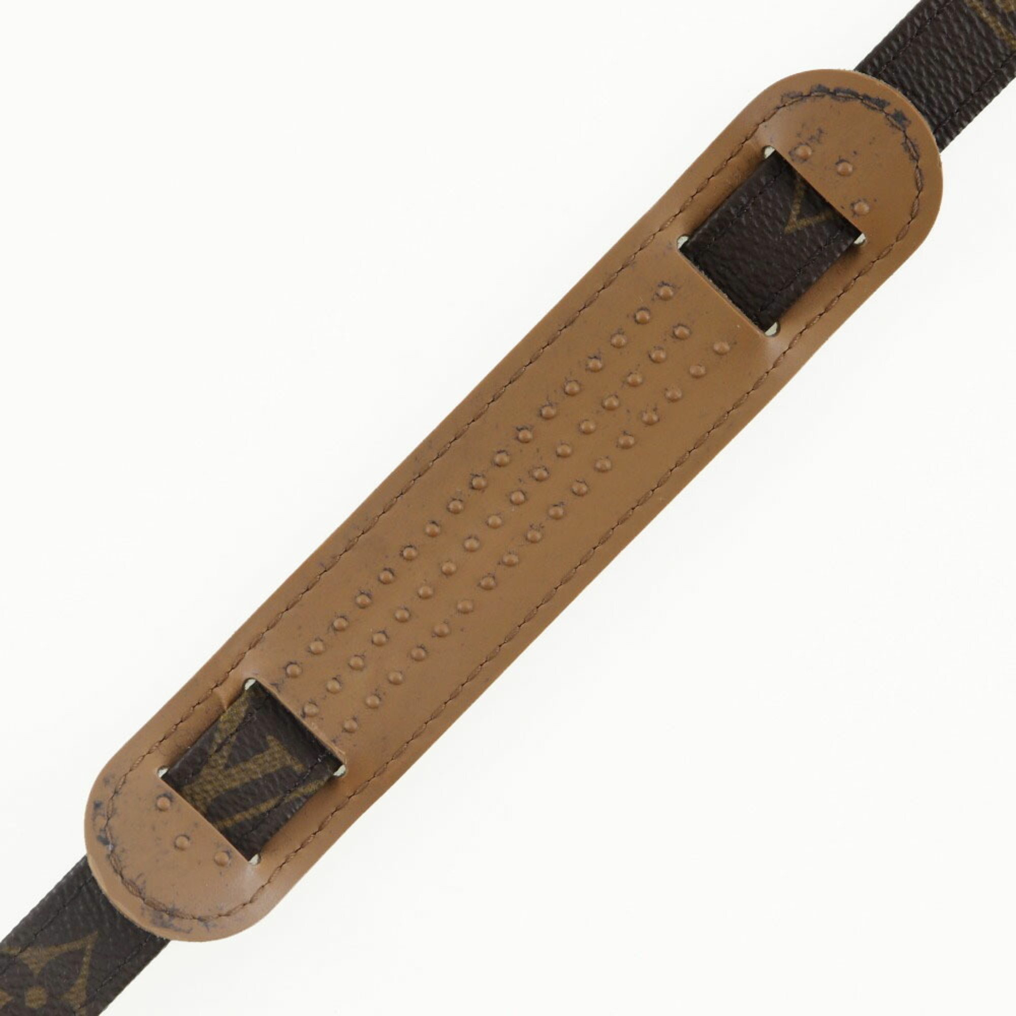 LOUIS VUITTON Shoulder Strap Monogram Canvas Brown Unisex