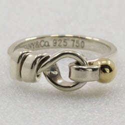 Tiffany TIFFANY&Co. Hook & Eye Size 8 Ring Silver 925 x K18 Yellow Gold Approx. 2.7g Women's Rank