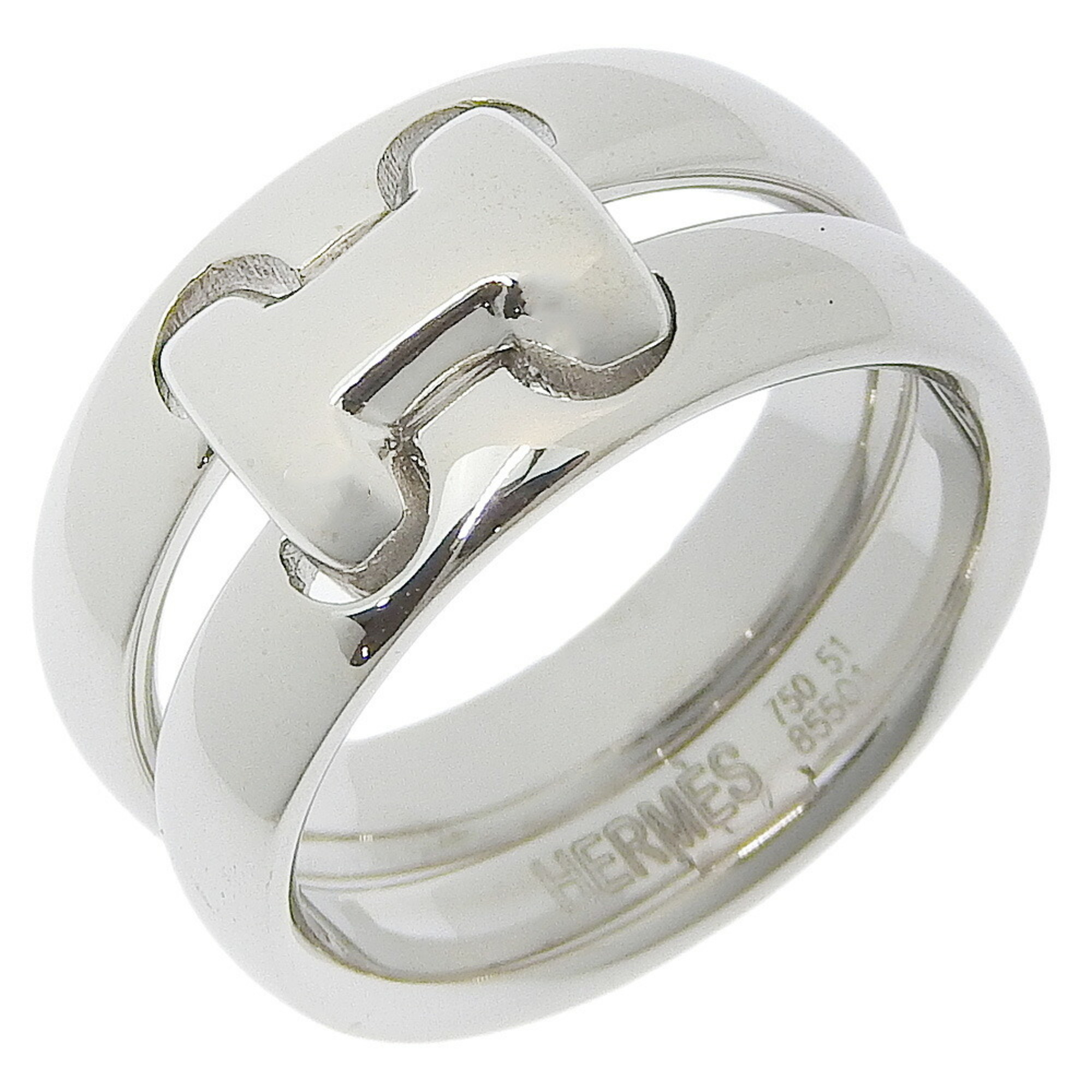 Hermes Oramp size 10.5 ring, K18 white gold, approx. 10.8g, Oramp, ladies