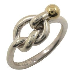 Tiffany & Co. Love Knot size 8 ring, 925 silver x 18K yellow gold, approx. 2.8g, knot, for women