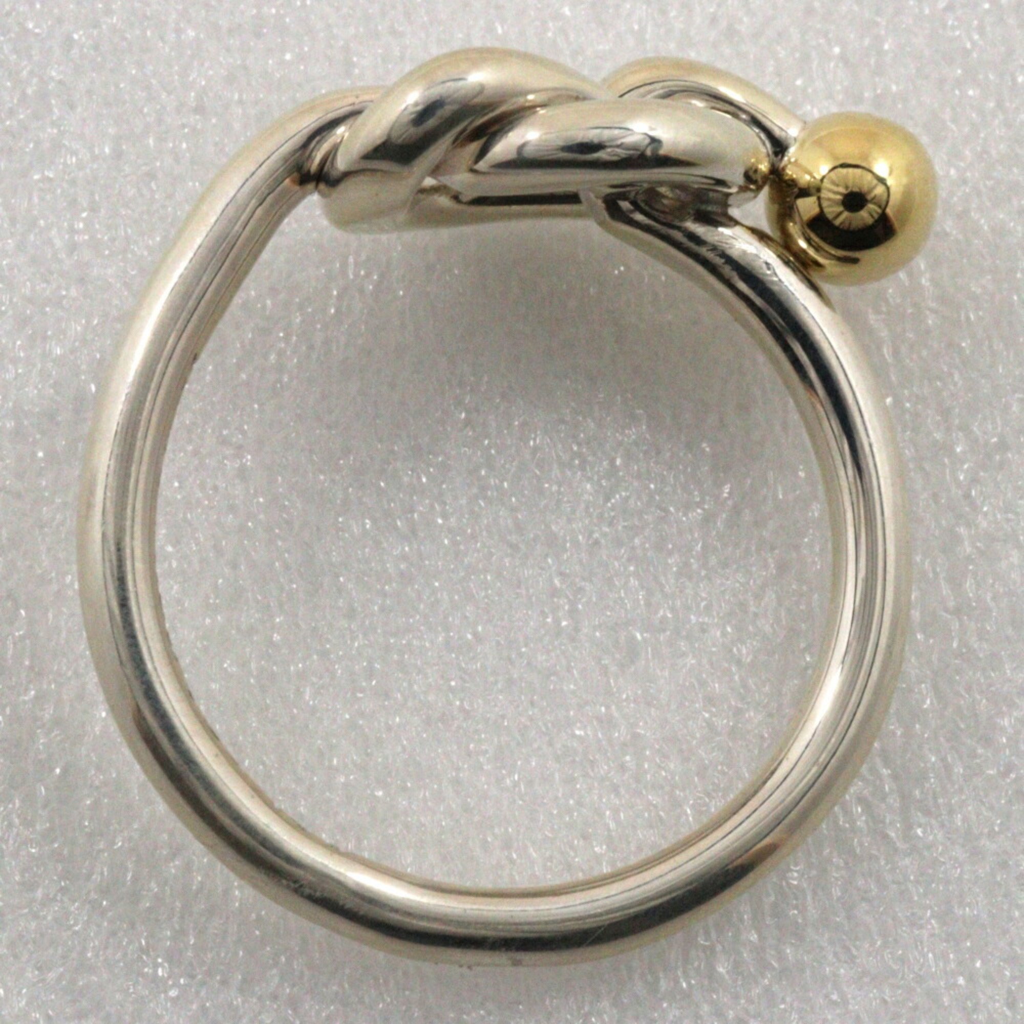 Tiffany & Co. Love Knot size 8 ring, 925 silver x 18K yellow gold, approx. 2.8g, knot, for women