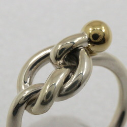 Tiffany & Co. Love Knot size 8 ring, 925 silver x 18K yellow gold, approx. 2.8g, knot, for women