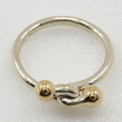 Tiffany & Co. Hook Eye size 8.5 ring, 925 silver x 18K yellow gold, approx. 2.3g, for women