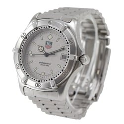 TAG HEUER Professional Watch 9262.206R Stainless Steel Quartz Analog Display Grey Dial Men's