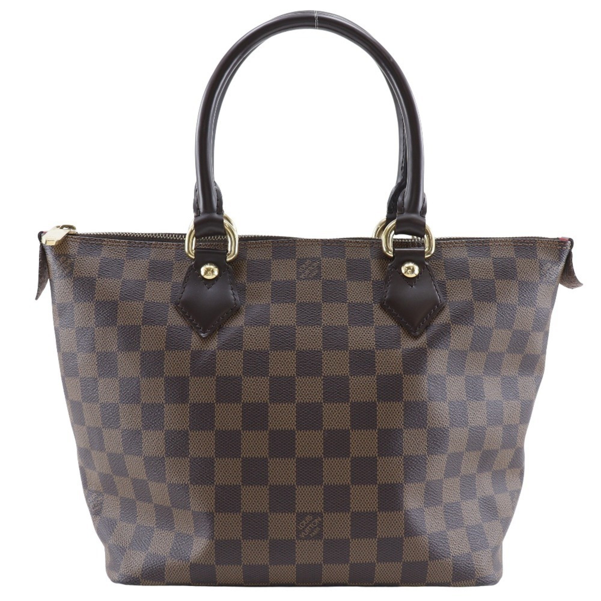 Louis Vuitton LOUIS VUITTON Saleya PM Tote Bag N51183 Damier Canvas 2007 Brown VI4047 A5 Women's