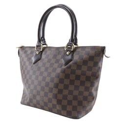 Louis Vuitton LOUIS VUITTON Saleya PM Tote Bag N51183 Damier Canvas 2007 Brown VI4047 A5 Women's