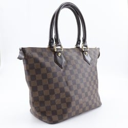 Louis Vuitton LOUIS VUITTON Saleya PM Tote Bag N51183 Damier Canvas 2007 Brown VI4047 A5 Women's