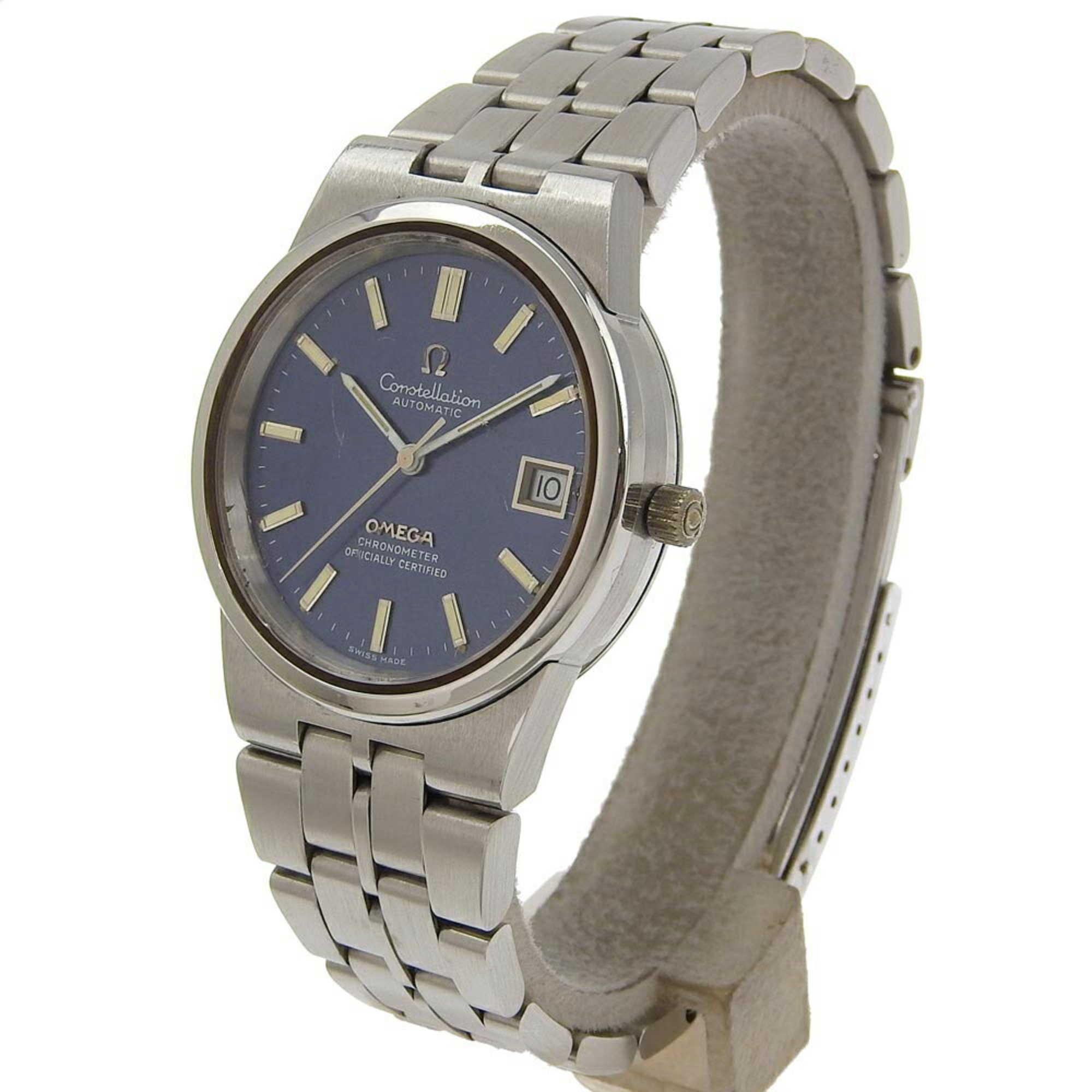 OMEGA Constellation Watch Chronometer cal.1011 168.0055 Stainless Steel Automatic Blue Dial Men's