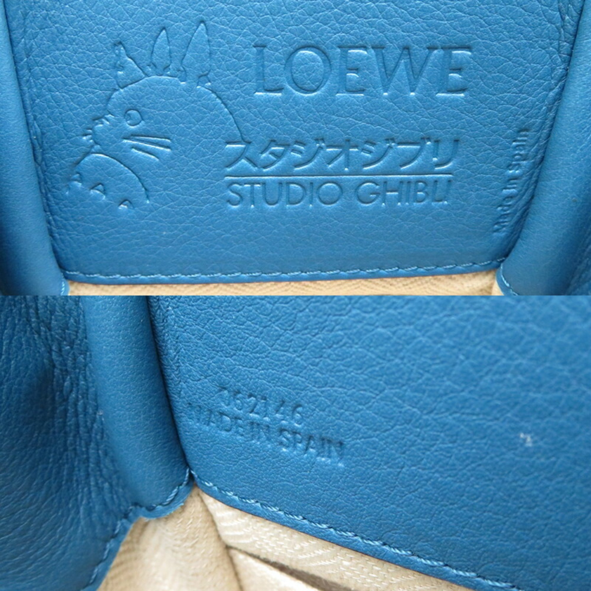 Loewe Hammock Draw Strong Spirited Away Women's Shoulder Bag A538V07X13 Leather Blue