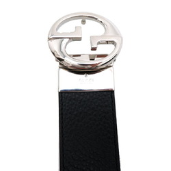 Gucci Interlocking G Belt for Women and Men, 449715, Leather, Black