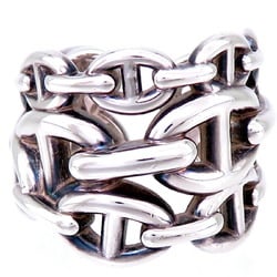 Hermes #53 SV925 Chaine d'Ancre GM Women's and Men's Ring, Silver 925, Size 13