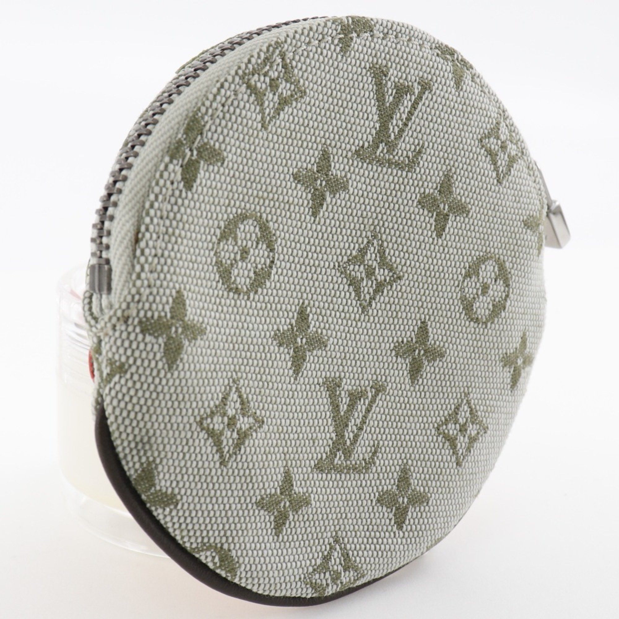 LOUIS VUITTON Comte Duf? Porto Monnaie Long Coin Case M92271 Monogram Canvas 2002 Khaki MI0062 Women's