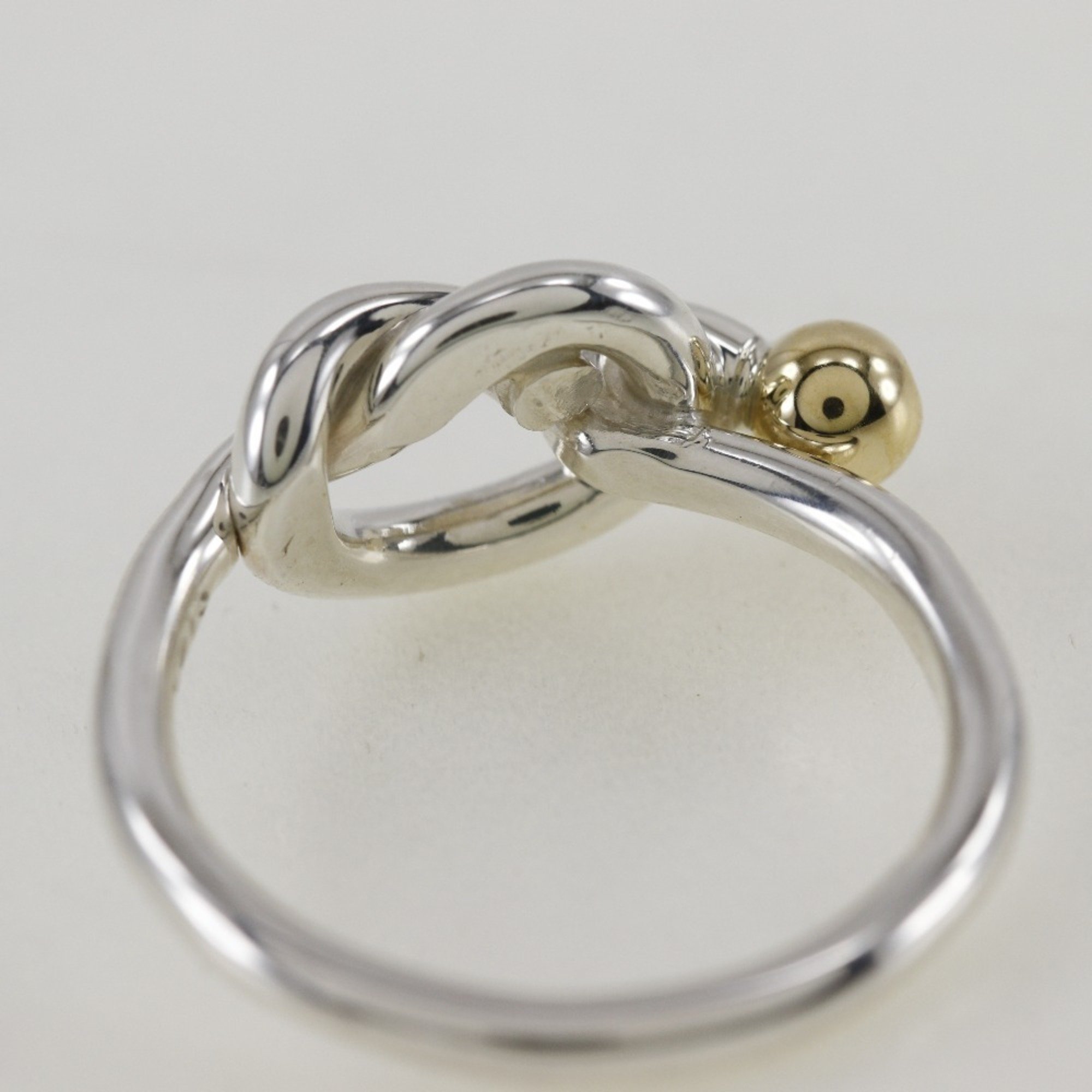 Tiffany & Co. Love Knot size 11 ring, 925 silver x 18K yellow gold, knot for women