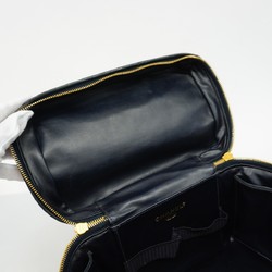 Chanel Vanity Bag Matelasse Patent Leather Black Women's