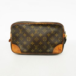 Louis Vuitton Clutch Bag Monogram Marly Dragonne M51825 Brown Men's