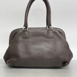 Fendi handbag Selleria leather brown ladies