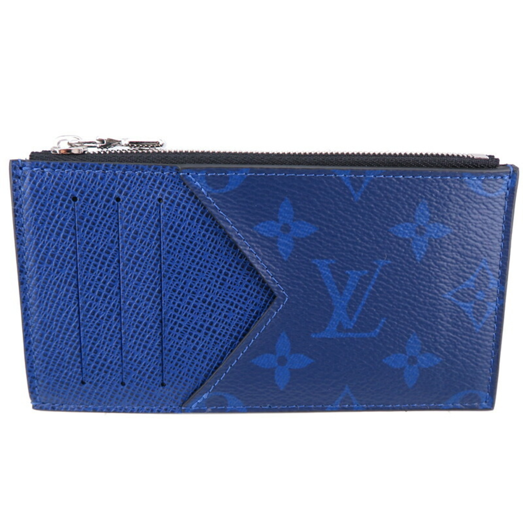 Louis Vuitton Coin Card Holder Men's Case M30270 Taigarama Cobalt