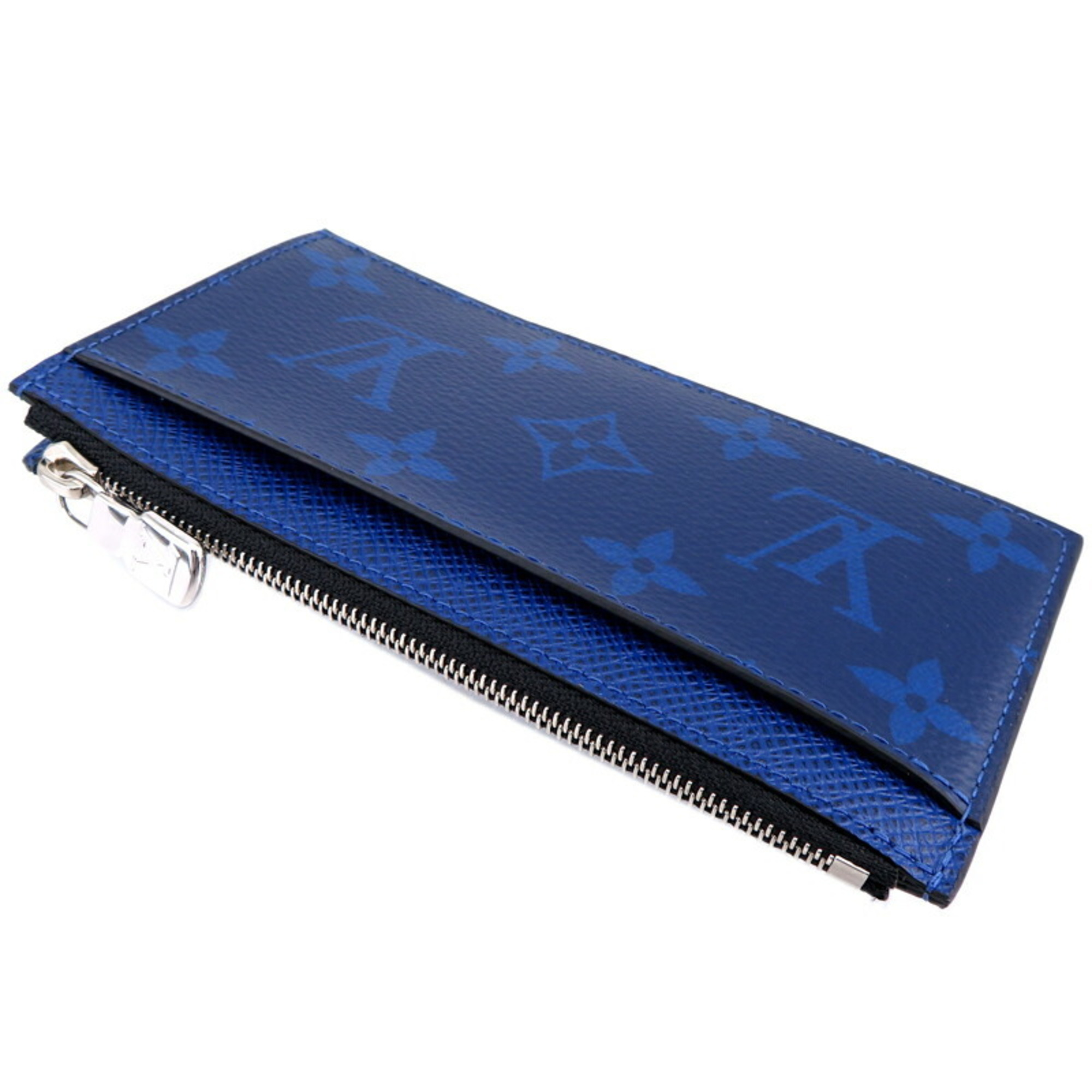 Louis Vuitton Coin Card Holder Men's Case M30270 Taigarama Cobalt