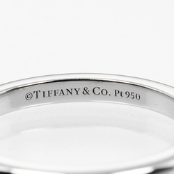 Tiffany Forever Classic Band Size 7 Ring 2mm Model Pt950 Platinum 3P Diamond Approx. 3.15g