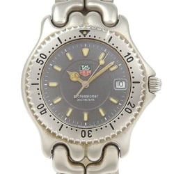 TAG HEUER Professional 200 Watch WG1113-0 Stainless Steel Quartz Analog Display Grey Dial Men's