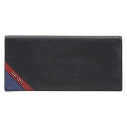 PRADA Long Wallet 2MV836 Saffiano NERO Black Men's