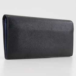 PRADA Long Wallet 2MV836 Saffiano NERO Black Men's