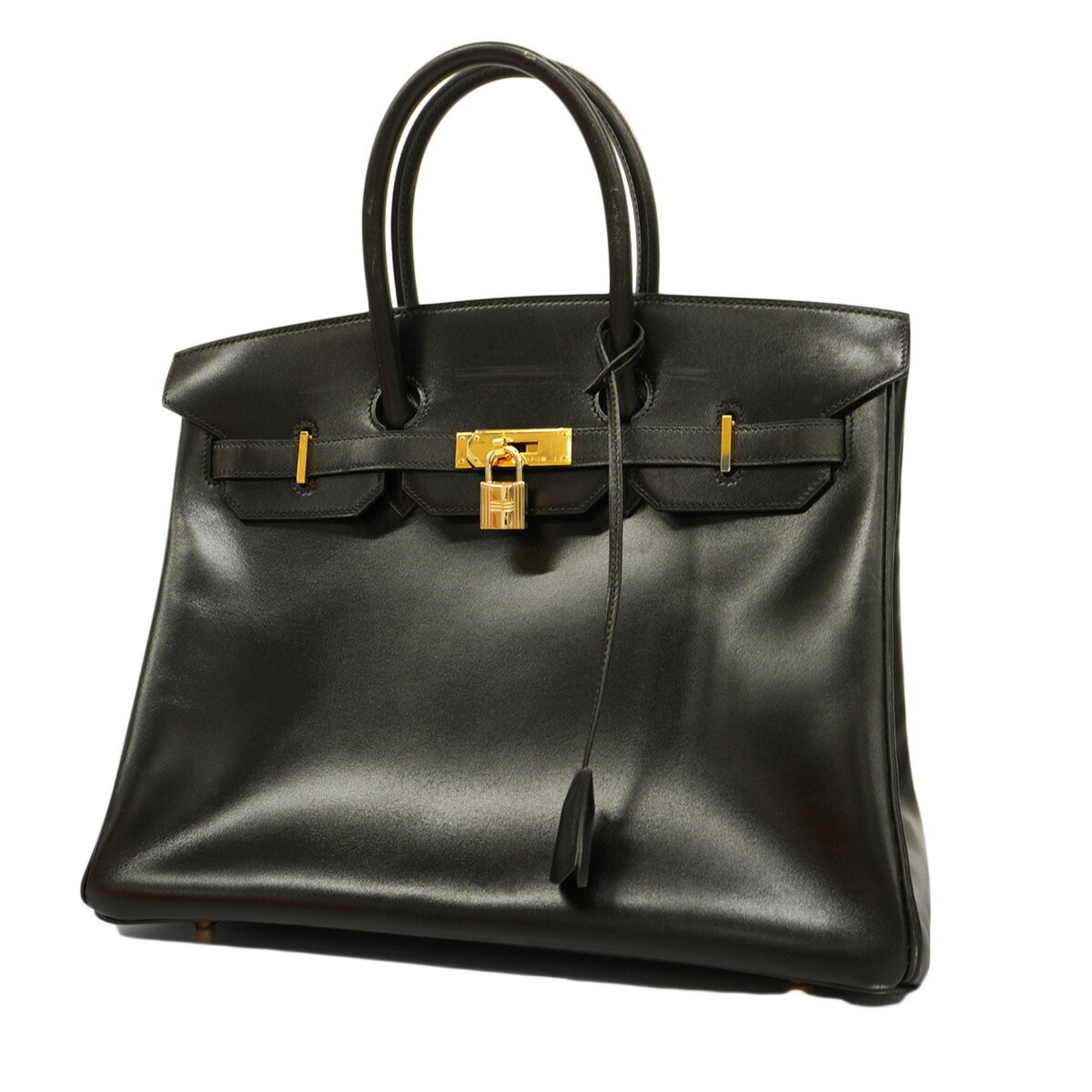 Hermes handbag Birkin 35 box calf black F stamp ladies