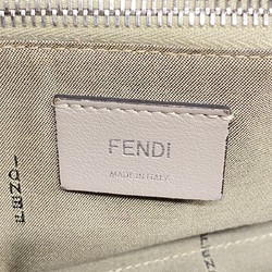 Fendi Handbag By The Way Leather Greige Women's