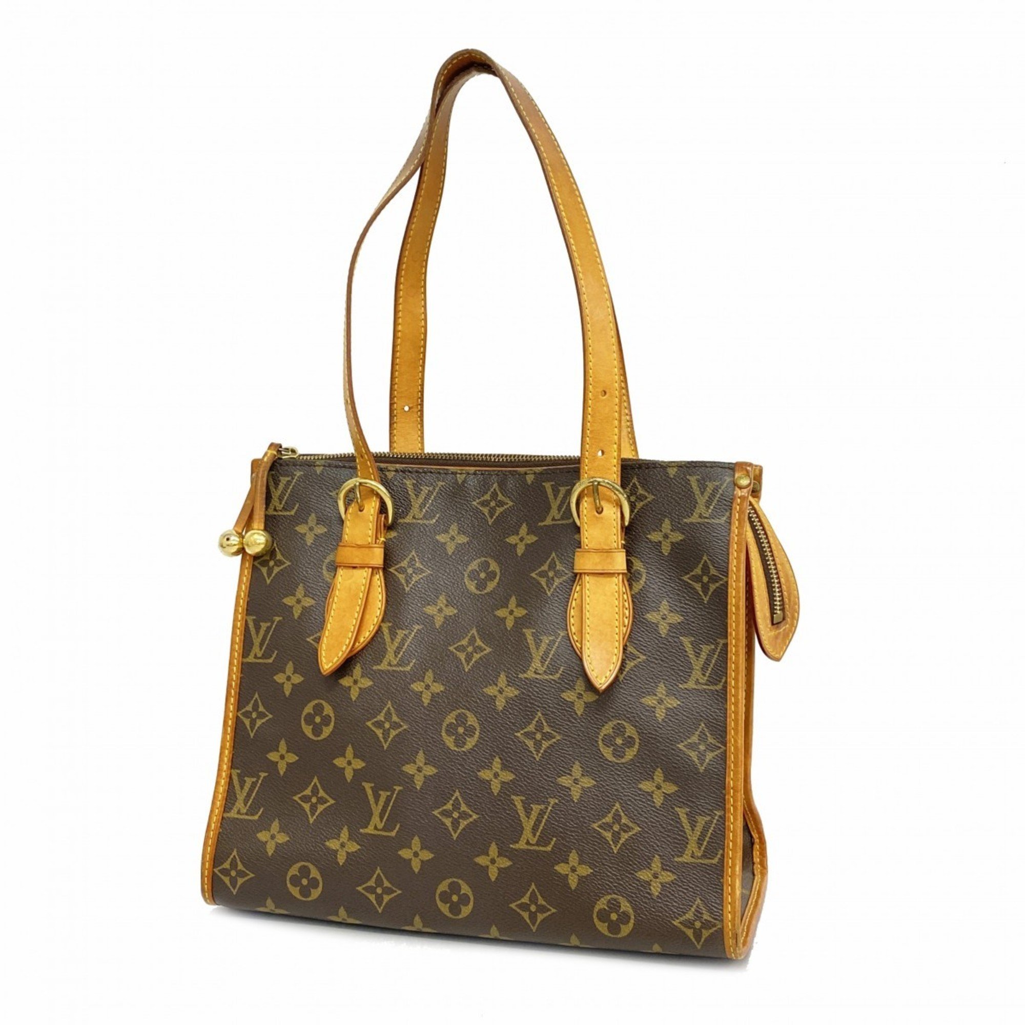 Louis Vuitton Tote Bag Monogram Popincourt M40007 Brown Ladies