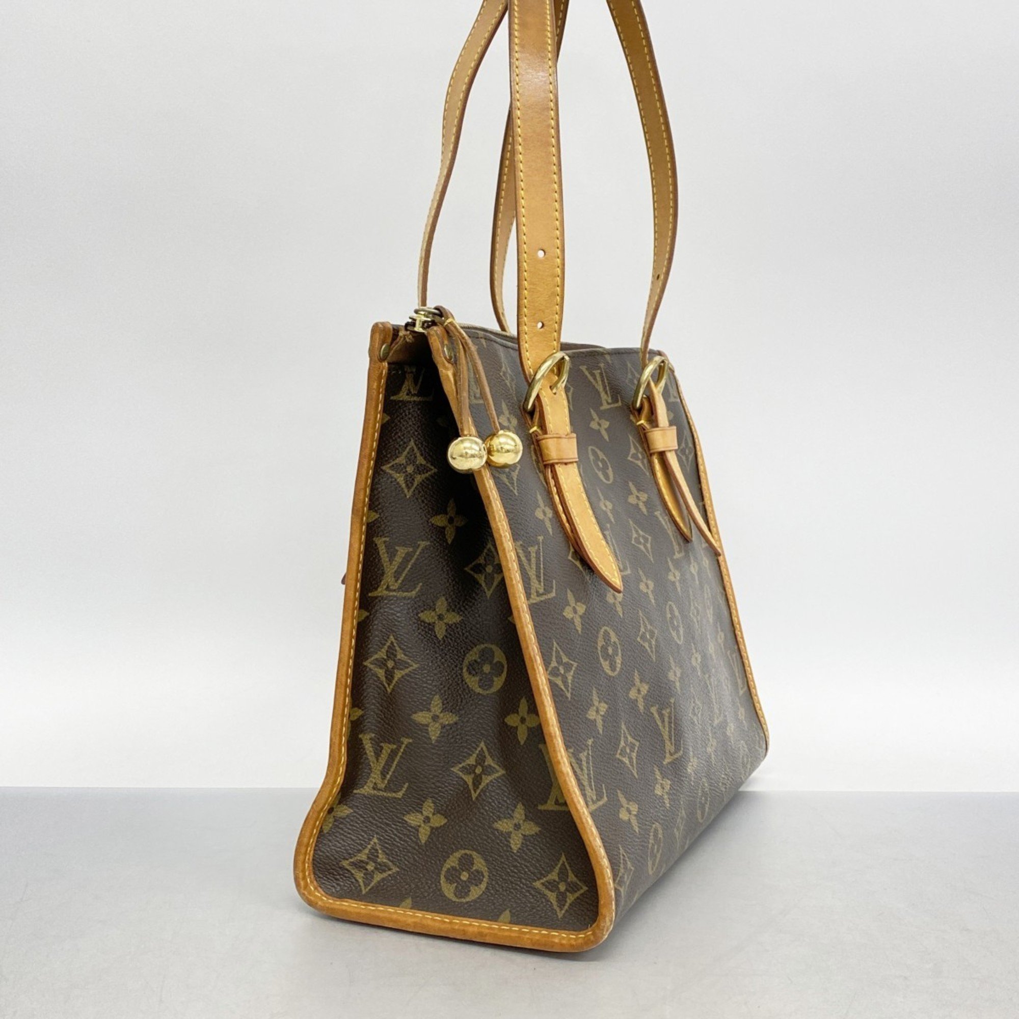 Louis Vuitton Tote Bag Monogram Popincourt M40007 Brown Ladies