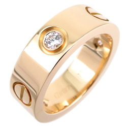 Cartier #47 3P Diamond Love Ladies Ring B4032400 750 Yellow Gold Size 7