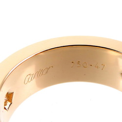 Cartier #47 3P Diamond Love Ladies Ring B4032400 750 Yellow Gold Size 7