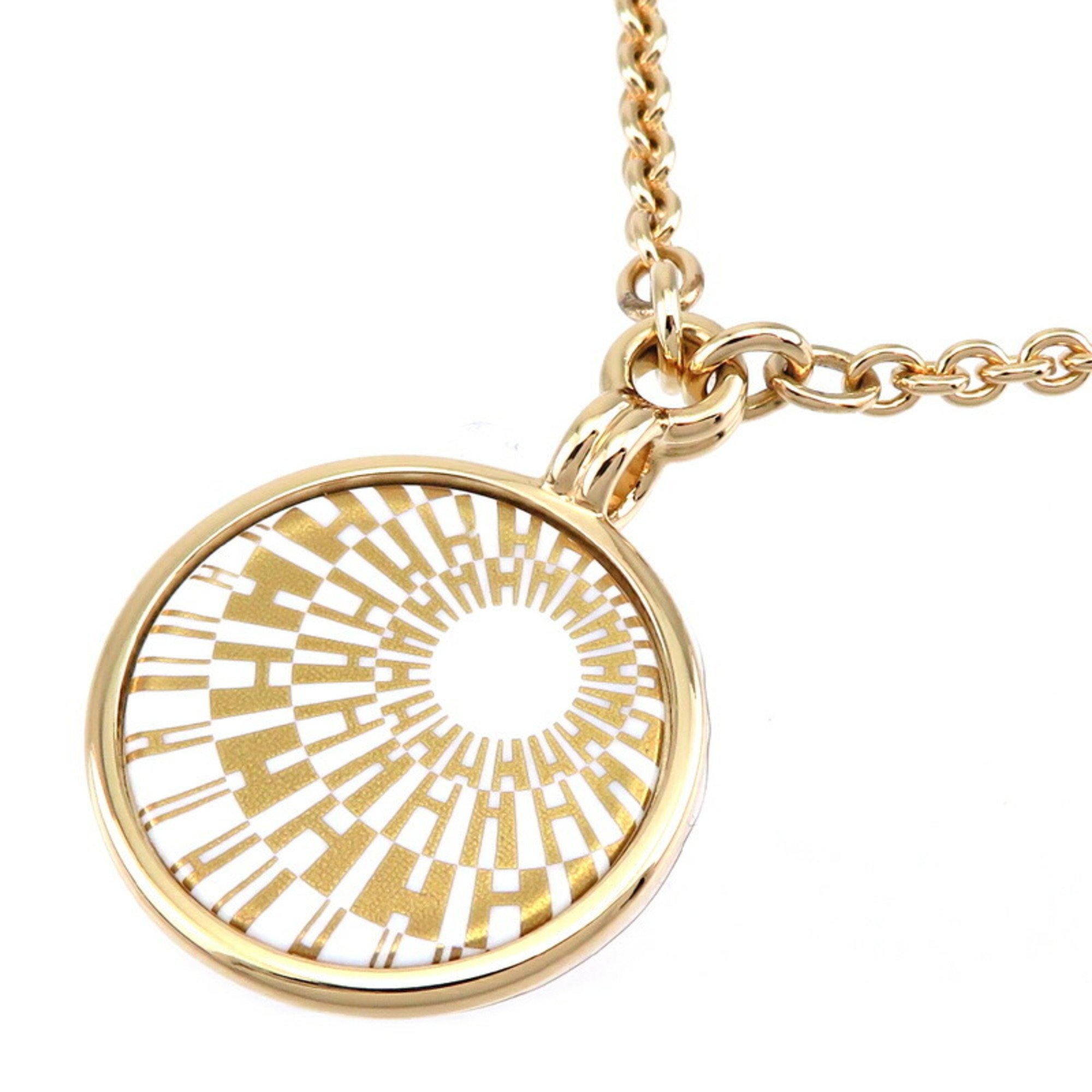 Hermes Medaille Pendant Women's Necklace GP