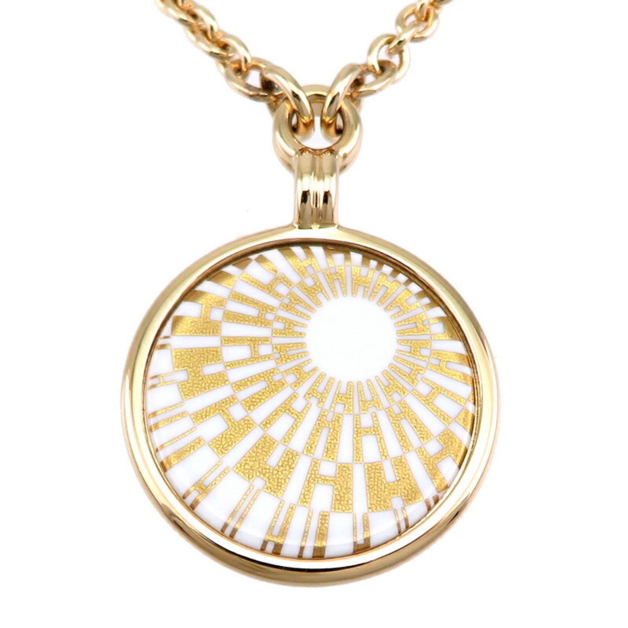 Hermes Medaille Pendant Women's Necklace GP