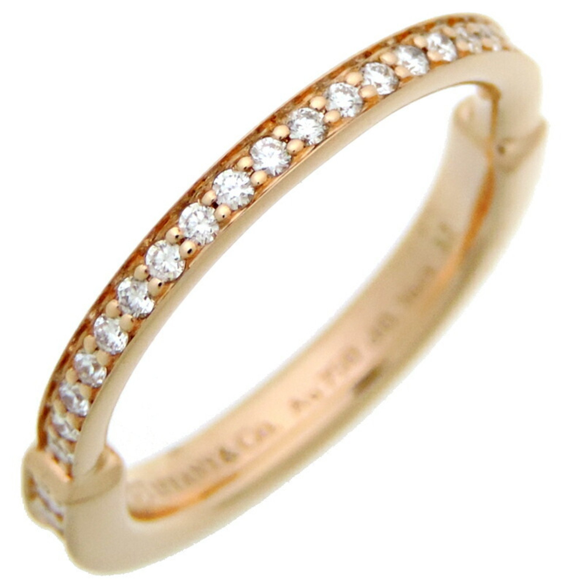 Tiffany & Co. Rock Diamond Women's and Men's Ring 72342941 750 Pink Gold Size 10