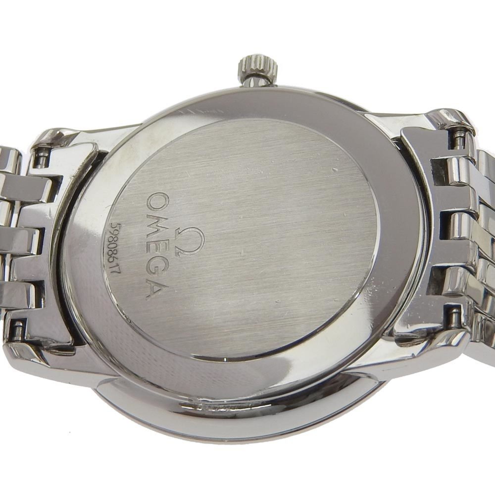 OMEGA De Ville watch cal.1532 196.1150 stainless steel quartz analog display silver dial men's