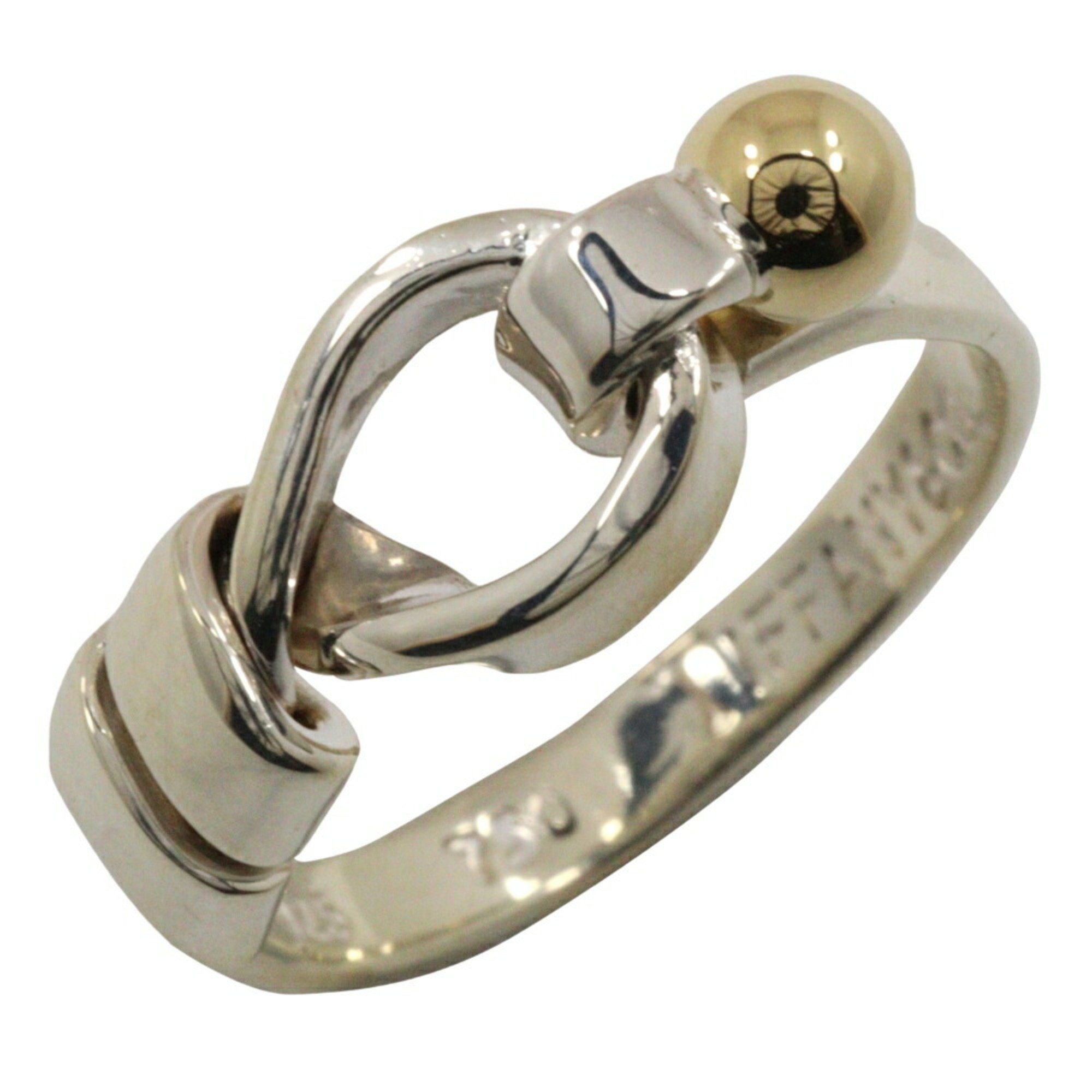 Tiffany & Co. Love Knot size 7.5 ring, 925 silver x 18K yellow gold, approx. 2.6g, knot, for women