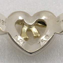 Tiffany TIFFANY&Co. Heart Ribbon Size 7 Ring Silver 925 x K18 Yellow Gold Approx. 3.6g ribbon Ladies