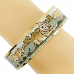 Hermes HERMES Email GM Bangle Cloisonne Lion Gold Plated Made in Austria Approx. 40g EmailGM Women's