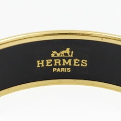 Hermes HERMES Email GM Bangle Cloisonne Lion Gold Plated Made in Austria Approx. 40g EmailGM Women's